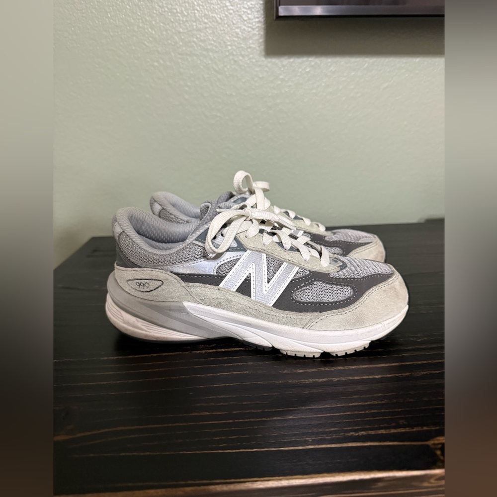 New Balance Gray and White Running Sneakers